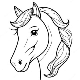 Horse Head Coloring Page 22963-18598