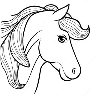 Horse Head Coloring Page 22963-18599