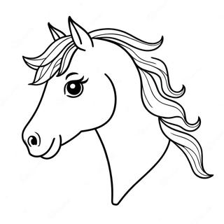 Horse Head Coloring Page 22963-18600