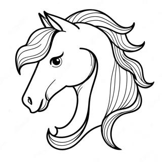 Horse Head Coloring Pages