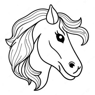 Majestic Horse Head Coloring Page 22964-18594