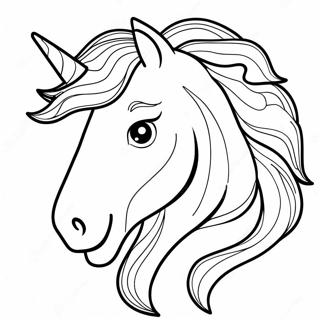 Majestic Horse Head Coloring Page 22964-18595