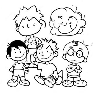 Big Nate With Friends Coloring Page 22984-18612