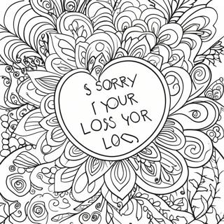 Sorry For Your Loss Coloring Pages