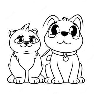 Pomni And Jax Coloring Pages