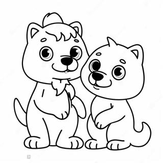 Pomni And Jax Coloring Page 23023-18650