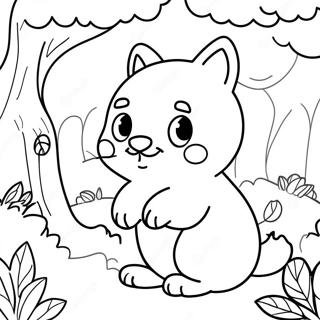 Pomni In A Magical Forest Coloring Page 23024-18643