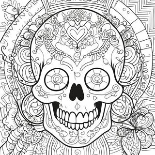 Blank Skull Diagram Coloring Pages