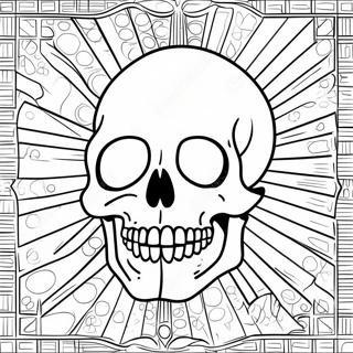 Simple Blank Skull Diagram Coloring Page 23034-18653