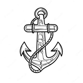 Colorful Nautical Anchor Coloring Page 23064-18678