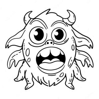 Ugly Monster Coloring Page 23073-18684