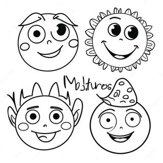 Funny Ugly Faces Coloring Page 23074-18688