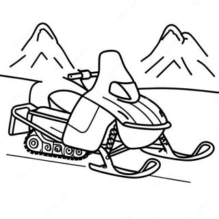 Snowmobile Coloring Page 23083-18691