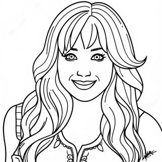 Hannah Montana Coloring Pages