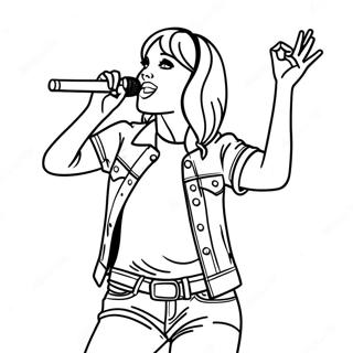 Hannah Montana In Concert Coloring Page 23094-18697