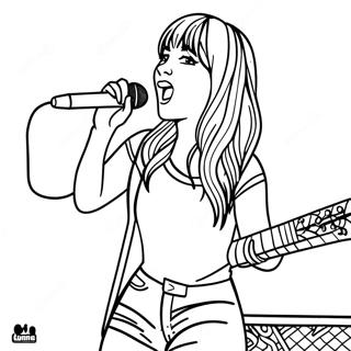 Hannah Montana In Concert Coloring Page 23094-18700