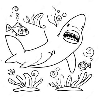 Shark Week Coloring Page 23103-18704