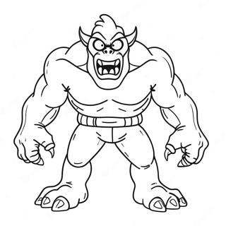 Super Monster Coloring Page 23113-18716