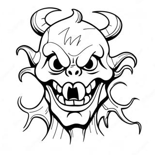 Scary Super Monster Coloring Page 23114-18718