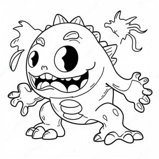 Scary Super Monster Coloring Page 23114-18720