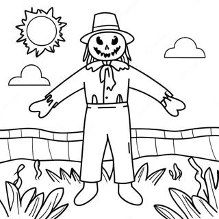 Scarecrow Coloring Page 2311-1956