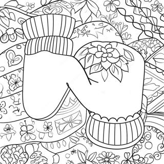 Cozy Mittens Coloring Page 23123-18731