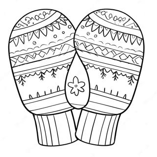 Mittens Sheet Coloring Pages