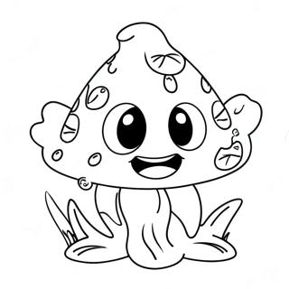 Cute Piranha Plant With Big Eyes Coloring Page 23164-18757