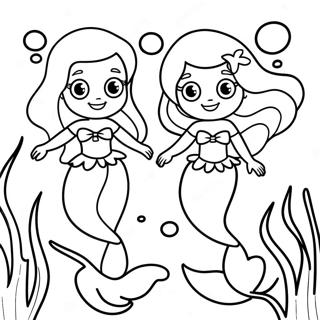 Ariel Sisters Underwater Adventure Coloring Page 23193-18778