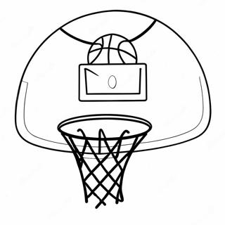 Basketball Hoop Coloring Pages