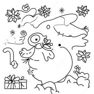 Happy Holidays Coloring Page 2321-1966