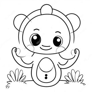 Cute Number 8 With Smiley Face Coloring Page 23234-18818