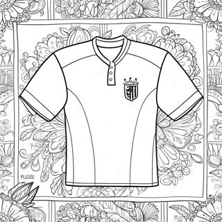 Colorful Jersey Design Coloring Page 23264-18841