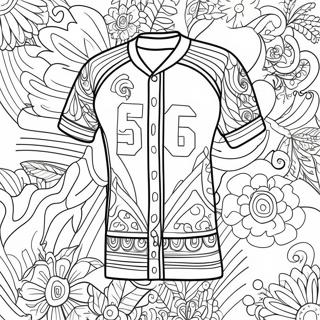 Colorful Jersey Design Coloring Page 23264-18842