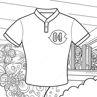 Colorful Jersey Design Coloring Page 23264-18844