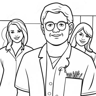 Colorful Healthcare Heroes Coloring Page 23294-18857