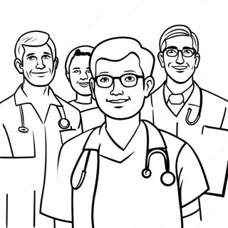 Colorful Healthcare Heroes Coloring Page 23294-18858