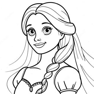 Rapunzel With Long Hair Coloring Page 23304-18876