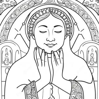 Prayer Coloring Page 2331-1976