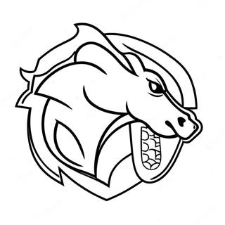 Broncos Logo Coloring Page 23343-18900