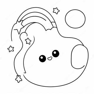 Cute Moon And Stars Coloring Page 23354-18909