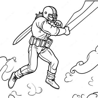 Aj Brown In Action Coloring Page 23364-18916