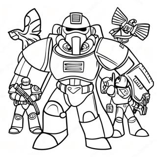 Warhammer 40k Coloring Page 23383-18932