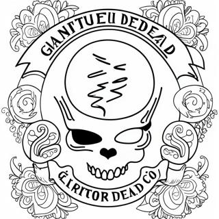 Grateful Dead Logo Coloring Page 23393-18938