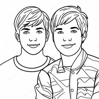 Sam And Colby Coloring Pages