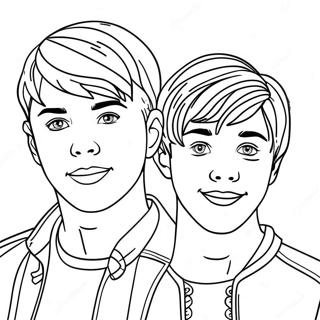 Sam And Colby Coloring Page 23423-18963