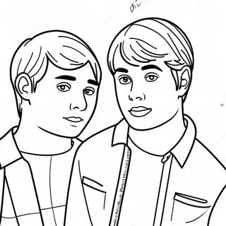 Sam And Colby Adventure Coloring Page 23424-18965