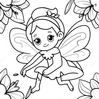 Enchanting Fairies Coloring Page 2342-1985