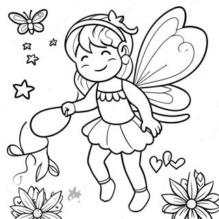 Enchanting Fairies Coloring Page 2342-1986