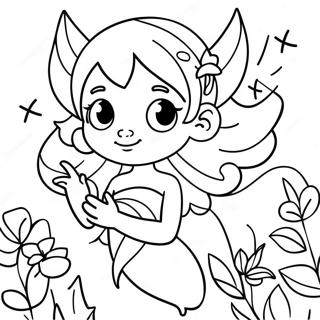 Enchanting Fairies Coloring Page 2342-1987